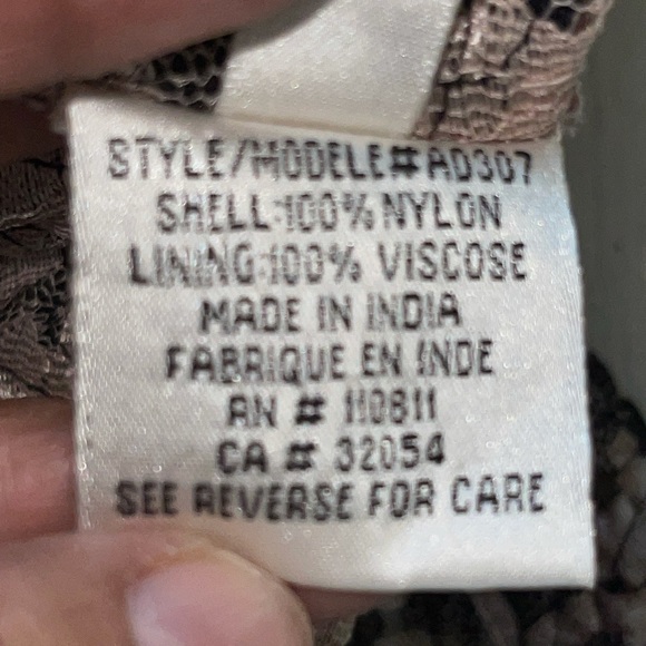 Yoana Baraschi Sheer W/full slip Lace & Ribbon Dress - Picture 8 of 9